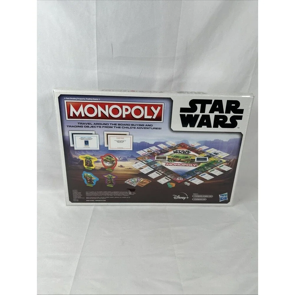 NEW Mandalorian Star Wars Monopoly Game Disney Hasbro - SEALED with Tear